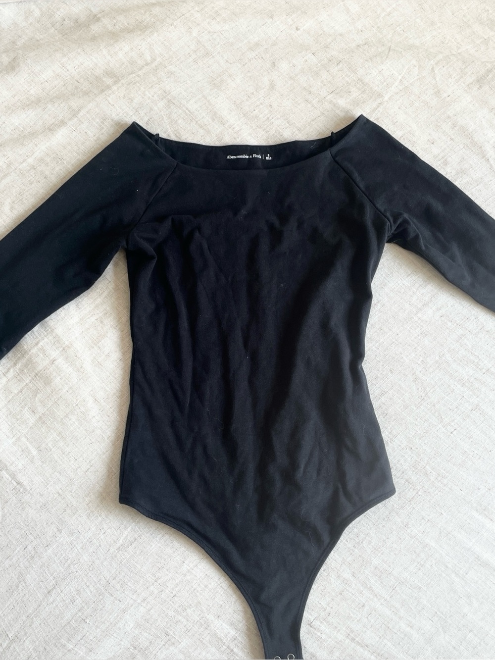 Abercrombie & Fitch Black Boat Neck Bodysuit